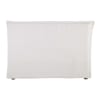 Washed linen 160 headboard cover, white - Morphée